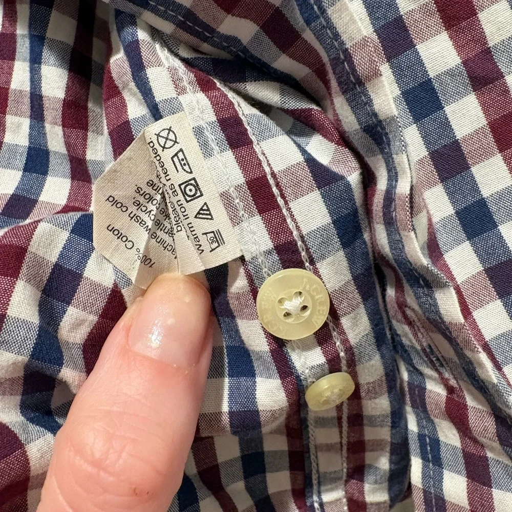 Jcrew Men's Checkered Button Down Shirt - slim fit
